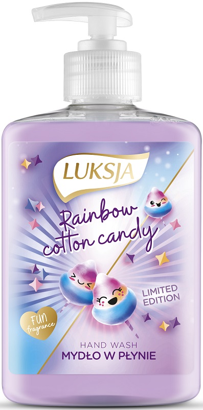 Luksja Rainbow cotton candy Mydło  w płynie o zapachu waty cukrowej