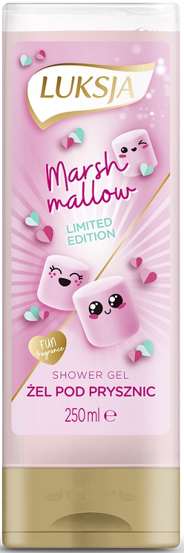 Luksja Marh mallow Creamy shower gel with the scent of sweet foams