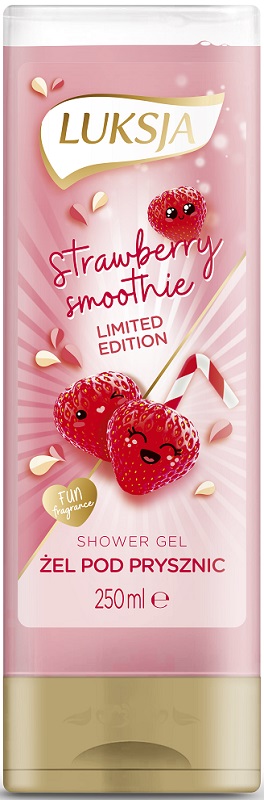 Luksja Strawberry Smoothie Cremiges Duschgel mit dem Duft eines Erdbeercocktails