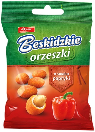 Aksam Beskidzkie Orzeszki w cieście o smaku papryki