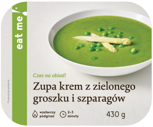 Eat Me Zupa krem z zielonego groszku i szparagów