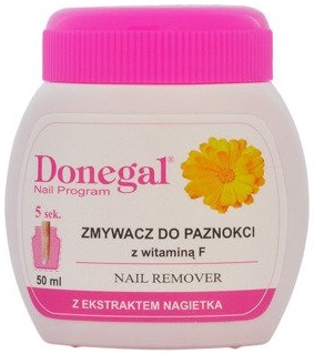 Donegal Nagellackentferner mit Vitamin E Schwamm und Ringelblumenextrakt