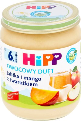 GRATIS Hipp Owocowy Duet  Jabłka i  mango z twarożkiem BIO