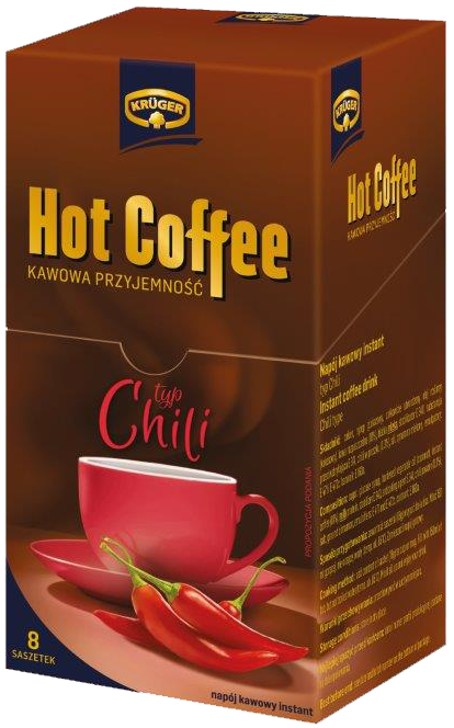 Kruger Hot Coffee. Bebida de café tipo chile