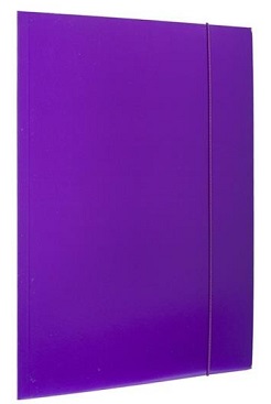 Carpeta de oficina A4 con borrador barnizado violeta