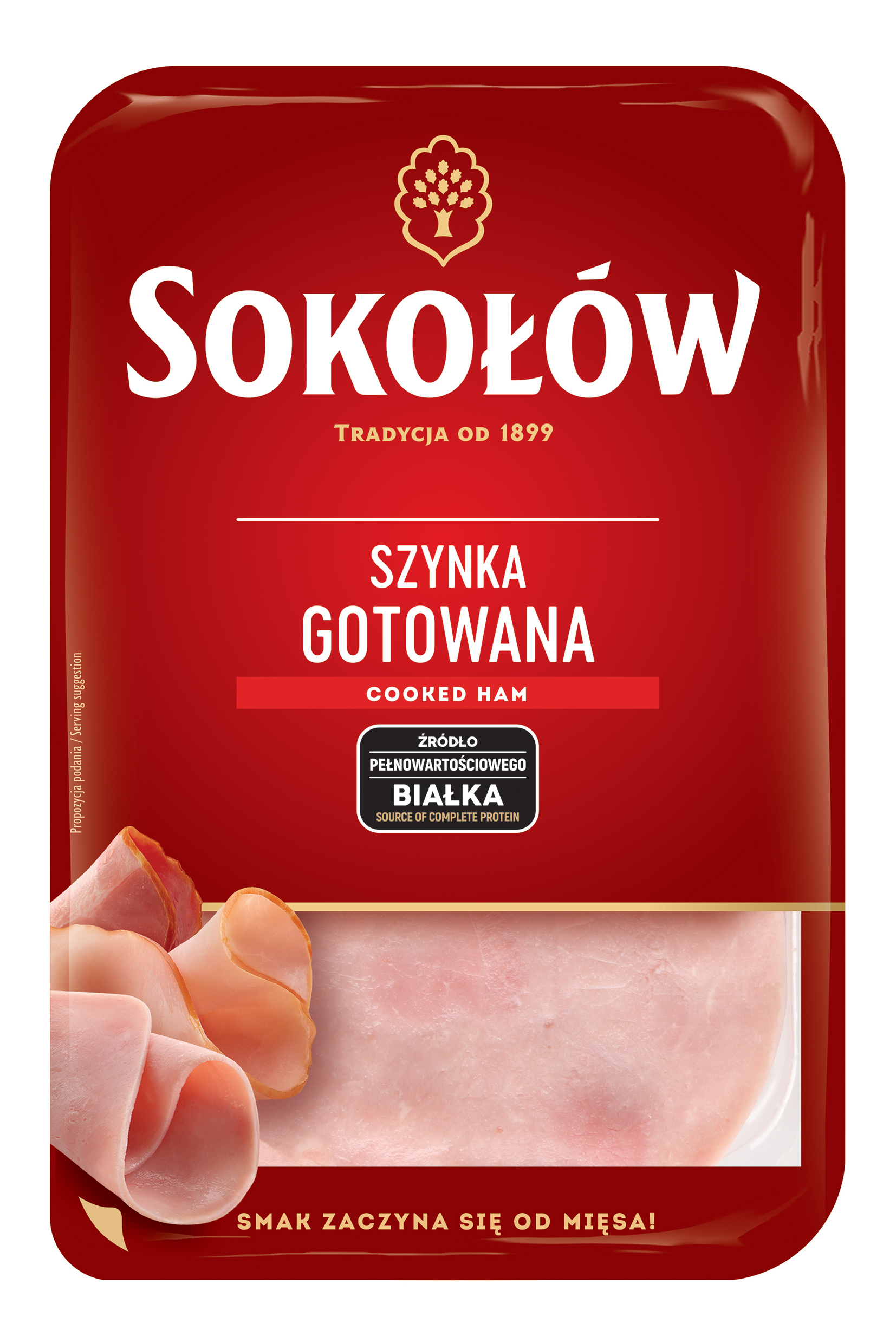 Sokołów For sandwich. Cooked ham