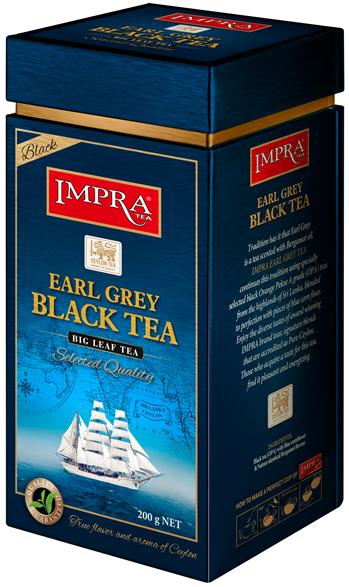 Impra Earl Grey Black Tea Té negro de Ceilán
