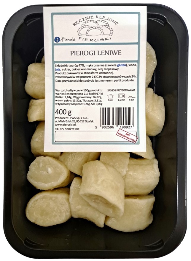 Pieruski Pierogi leniwe ręcznie  klejone