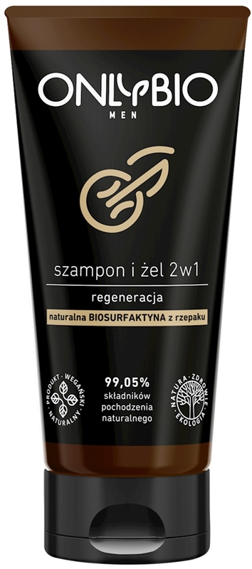 Nur Bio 2in1 Shampoo und Gel für Männer, Regeneration