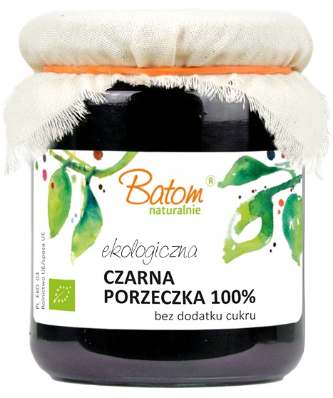 Batom Czarna porzeczka 100% bez  dodatku cukrów BIO