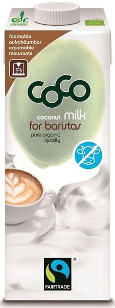 Coco barista кокосовый напиток без добавления сахара, справедливая торговля BIO