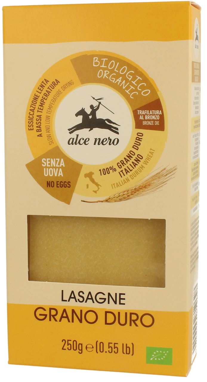 Alce Nero BIO lasagne semolina pasta