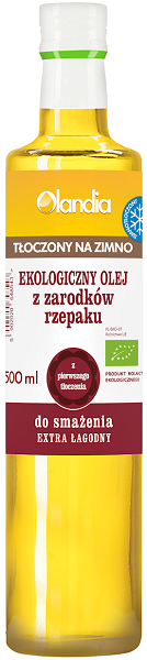 Olandia Aceite de colza BIO prensado en frío para freír 