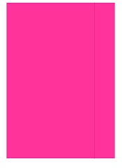 Office Folder A4 with rubber varnished pink