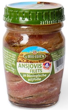 Анчоусы La Bio Idea Anchois в оливковом масле первого холодного отжима BIO