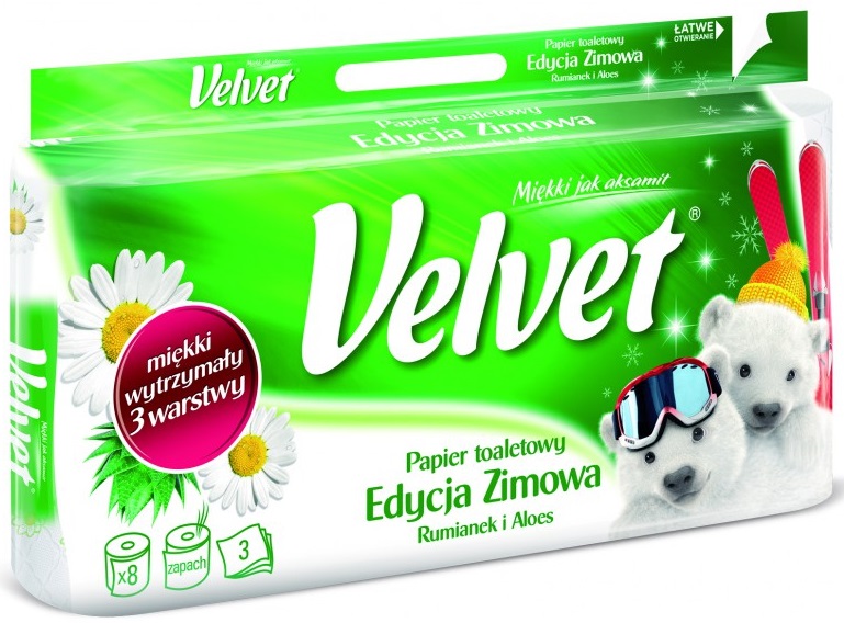 Velvet Papier toaletowy rumianek i aloes