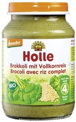 Holle Brokuły z ryżem pełnoziarnistym BIO