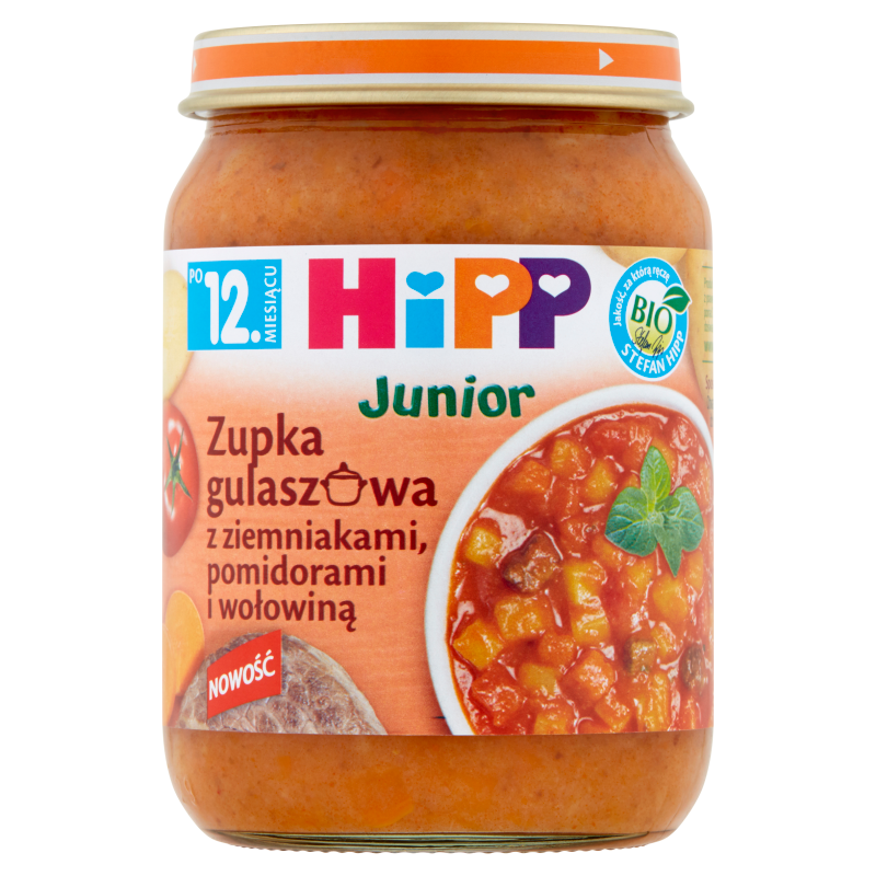 HiPP Zupka gulaszowa z ziemniakami, pomidorami i wołowiną BIO