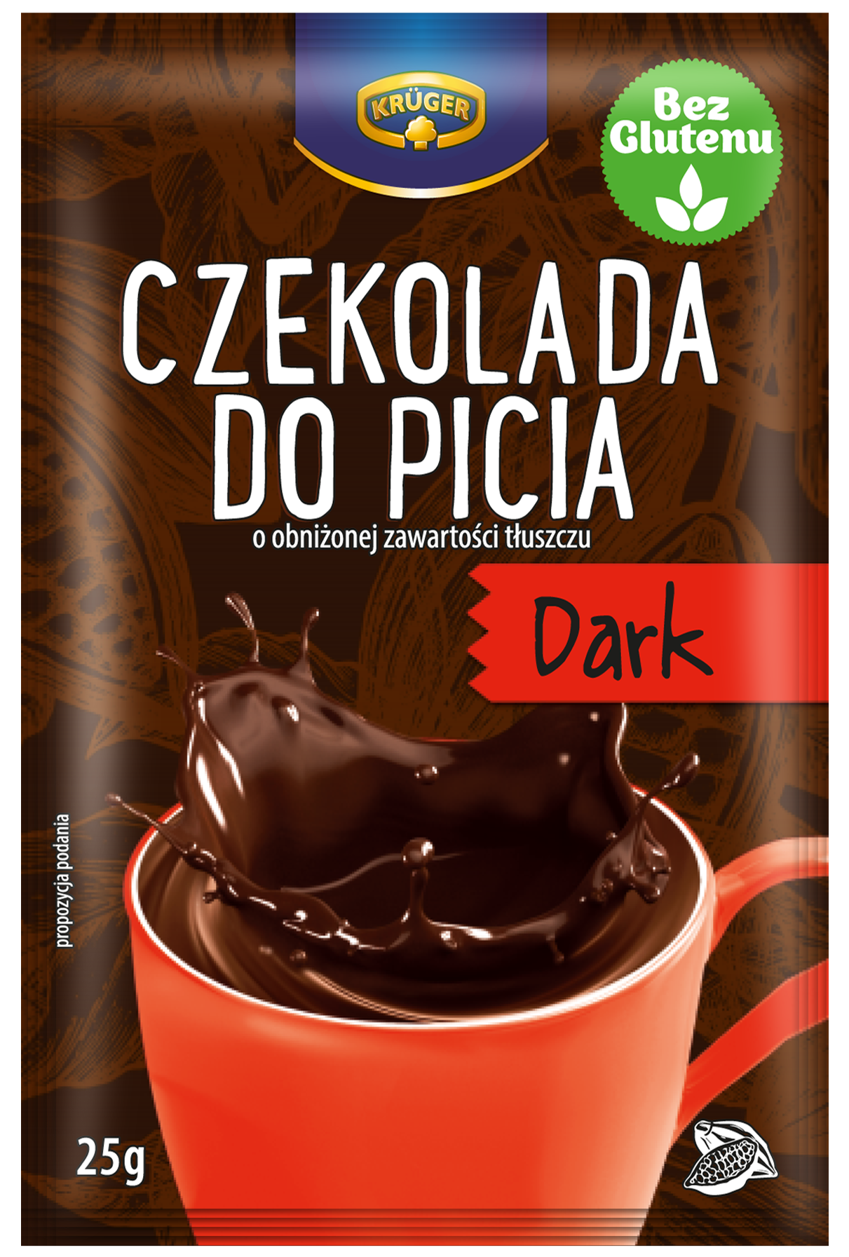 Czekolada do picia Dark o obniżonej zawartości tłuszczu