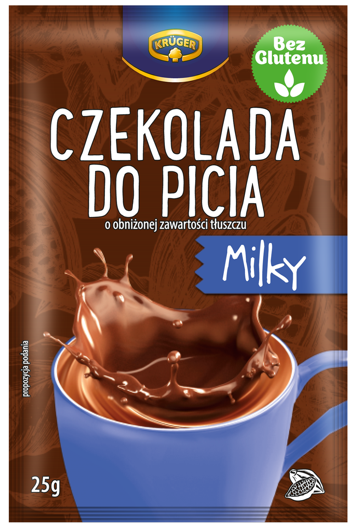 Czekolada do picia Milky o obniżonej zawartości tłuszczu