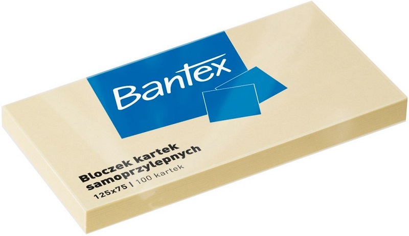 Bantex Sticky notes in block 125x75 mm