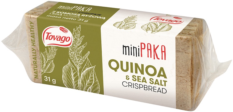 Tovago Knäckebrot Minipaka Quinoa mit Meersalz