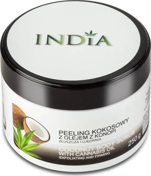 India Peeling kokosowy z olejem z konopi