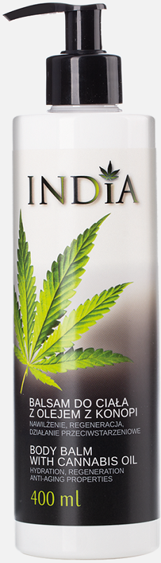 India Balsam do ciała z olejem z konopi