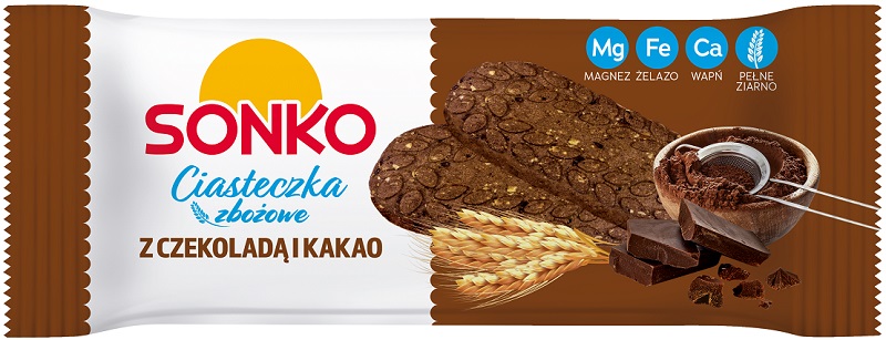 Sonko Cereal cookies with chocolate and cocoa