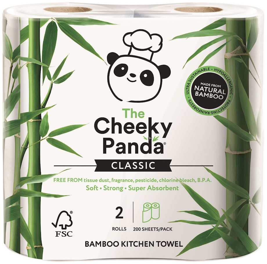 Cheeky Panda Ręcznik kuchenny bambusowy dwuwarstwowy