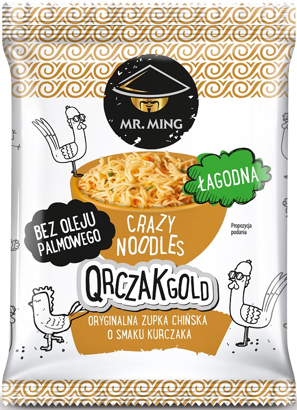 Mr. Ming Chinese nupka crazy noodle Qurczak Gold mild without palm oil