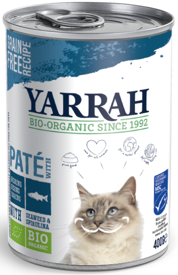Паштет Yarrah Cat с сельдью и морскими водорослями BIO