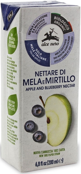 Alce Nero Nektar jabłkowo  - borówkowy BIO