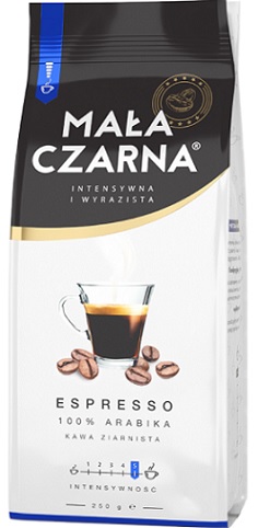 Mała Czarna Espresso Kawa Ziarnista  100% Arabika