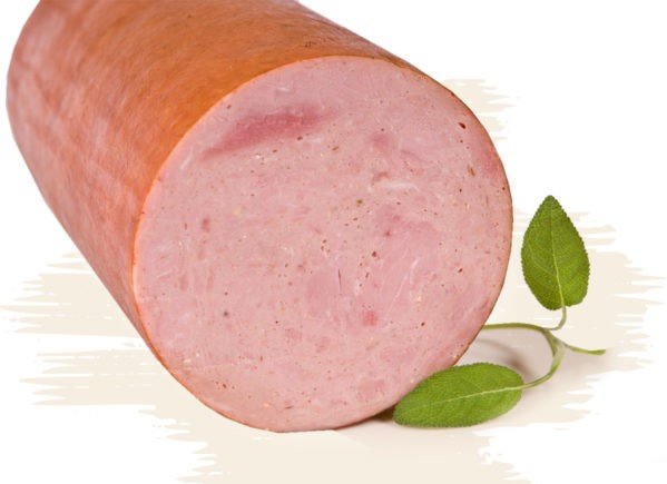 Traditionelles Essen Geräucherte Schinkenwurst