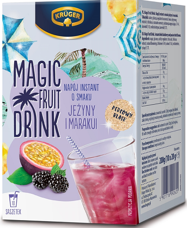 Krüger Magic Fruit Drink napój  instant o smaku jeżyny i marakui