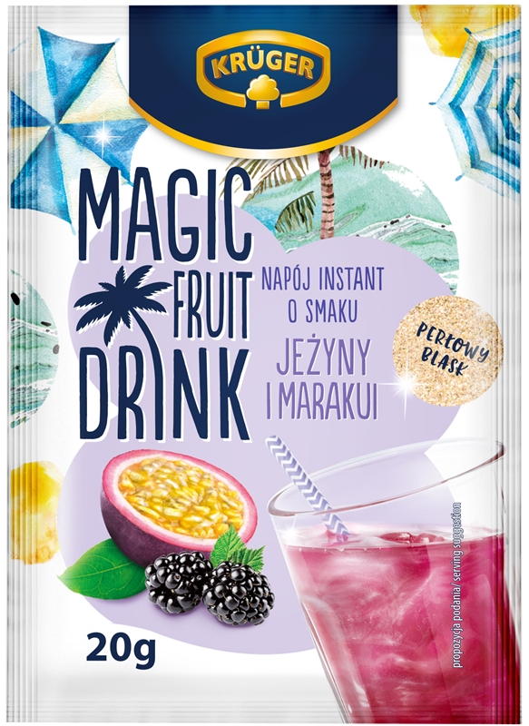 Magic Fruit Drink Napoj instant o smaku jeżyny i marakui