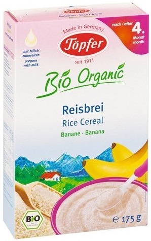 Topfer BIO banana gluten-free rice porridge