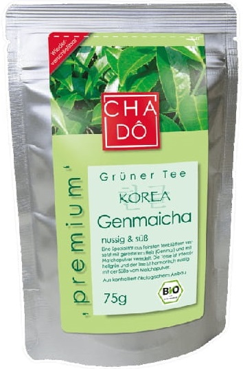 Cha Do Korea Genmaicha Herbata  zielona liściasta BIO