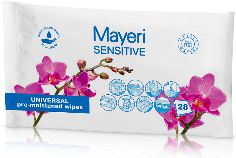 Mayeri Sensitive универсальные чистящие салфетки