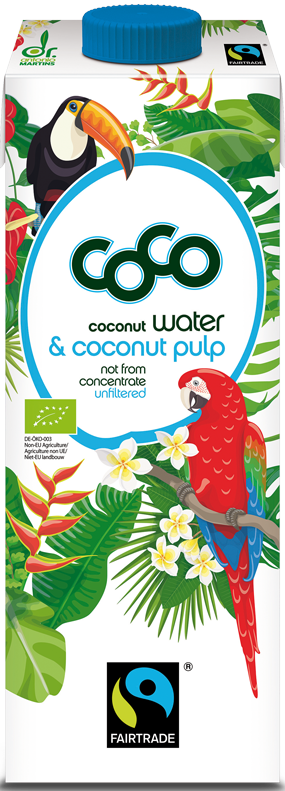 Coco coconut water unfiltered BIO fair trade