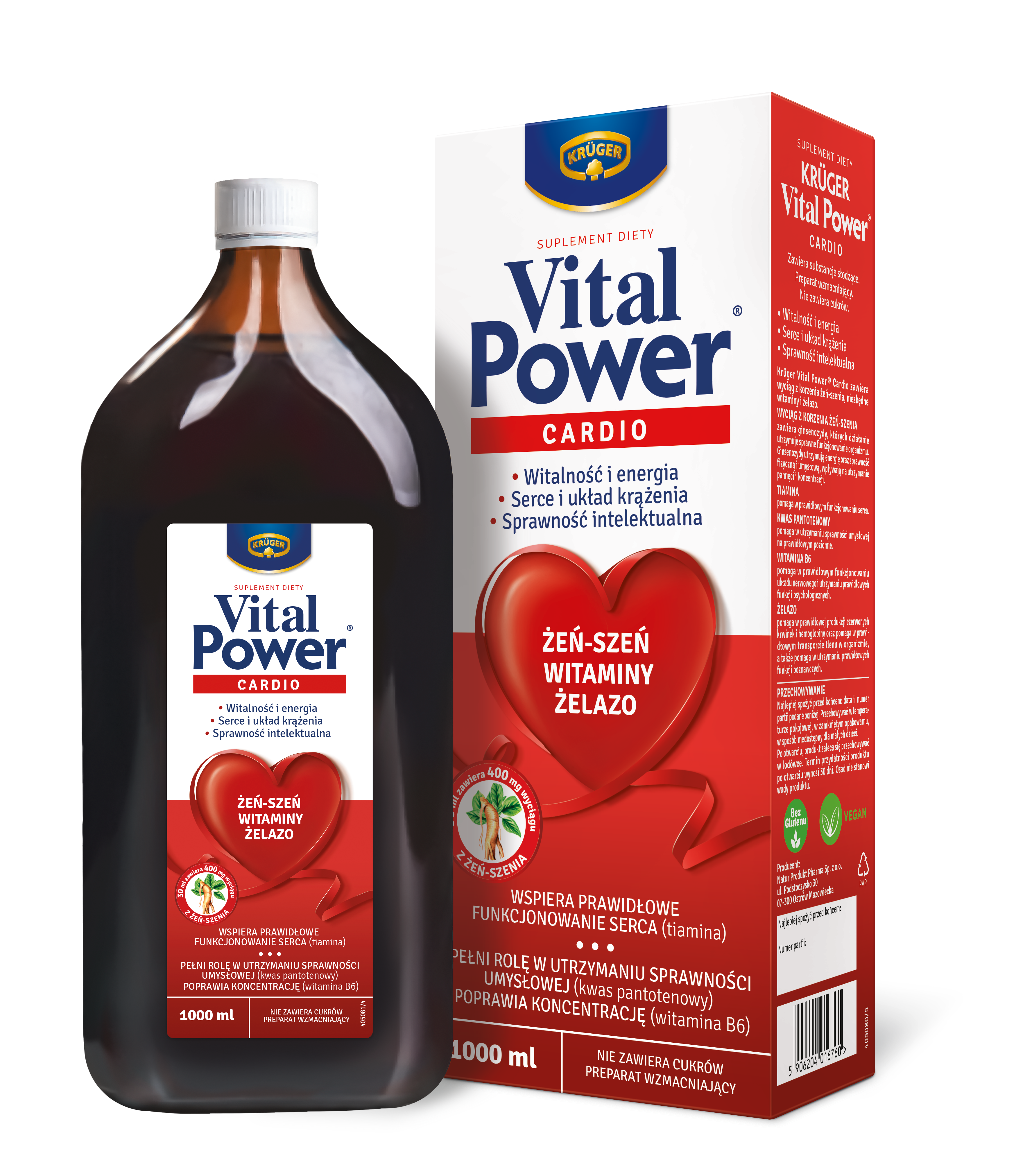 Krüger Vital Power Cardio Nahrungsergänzungsmittel