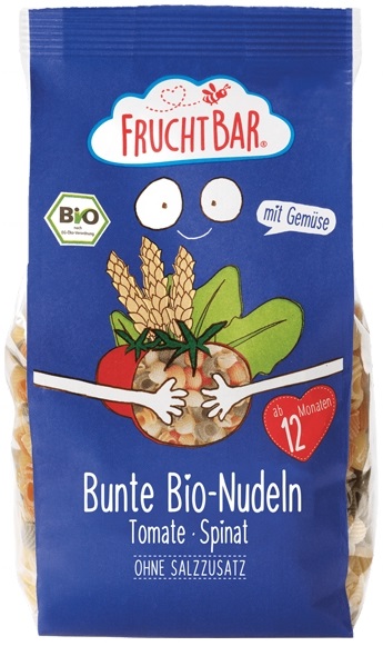 Fruchtbar Makaron z pszenicy durum Pomidory i Szpinak BIO