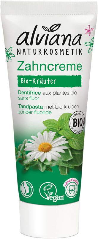 Alviana Toothpaste with BIO herbs and BIO chamomile without fluoride