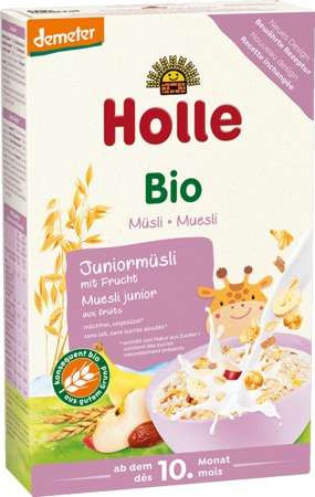 Holle Ekologiczna kaszka  wielozbożowa z Cornflakes i owocami, bezmleczna  BIO