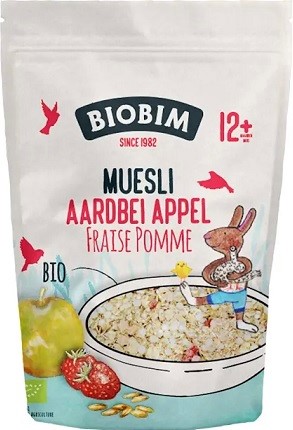 Biobim Ekologiczne musli  truskawkowo - jabłkowe BIO