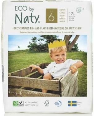 Pañales Naty Naturales para Pañales 6 (16 + kg)