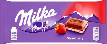 Milka Шоколад клубнично-йогуртовый