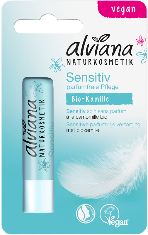 Alviana Sensitiver Lippenbalsam mit Kamille und Ringelblume