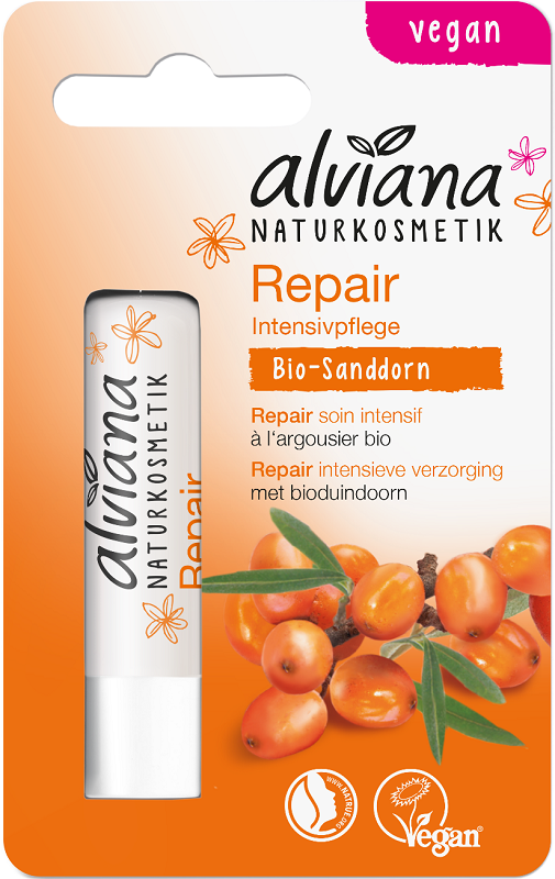 Alviana Repair Lippenbalsam mit Sanddorn
